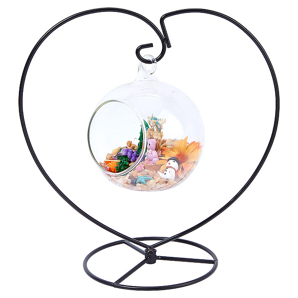 PandaHall Heart Iron Wire Ornament Display Stand, Air Plant Holder, Terrarium Hanger, Black, Finished Product: 118x222x235mm Iron Heart
PandaHall Heart Iron Wire Ornament Display Stand, Air Plant Holder, Terrarium Hanger, Black, Finished Product: 118x222x235mm Iron Heart