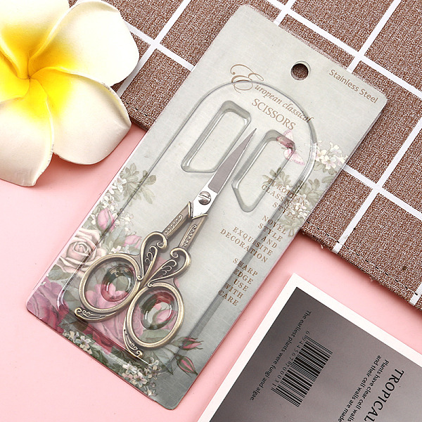 PandaHall Stainless Steel Scissors, Embroidery Scissors, Sewing Scissors, Antique Bronze, 11.2x4.7cm Stainless Steel
PandaHall Stainless Steel Scissors, Embroidery Scissors, Sewing Scissors, Antique Bronze, 11.2x4.7cm Stainless Steel