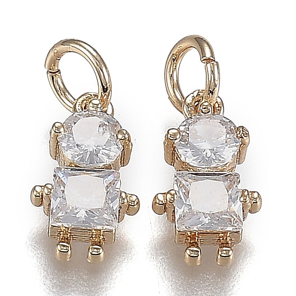 PandaHall Brass Micro Pave Clear Cubic Zirconia Pendants, Long-Lasting Plated, with Jump Ring, Little Boy, Real 18K Gold Plated, 12x6x3mm...
PandaHall Brass Micro Pave Clear Cubic Zirconia Pendants, Long-Lasting Plated, with Jump Ring, Little Boy, Real 18K Gold Plated, 12x6x3mm...