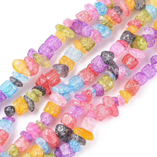 PandaHall Synthetic Crackle Quartz Chips Beads Strands, Mixed Color, 5~8x5~8mm, Hole: 1mm, about 32 inch Crackle Quartz Chip Multicolor
PandaHall Synthetic Crackle Quartz Chips Beads Strands, Mixed Color, 5~8x5~8mm, Hole: 1mm, about 32 inch Crackle Quartz Chip Multicolor