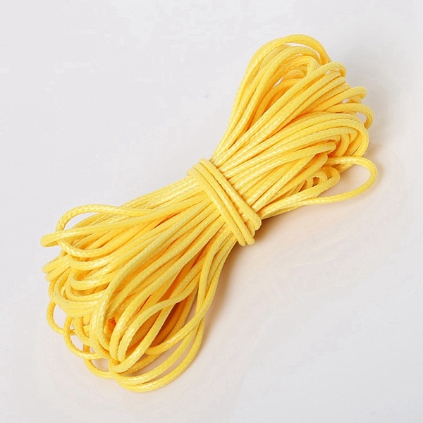 PandaHall Waxed Polyester Cord, Round, Gold, 1.5mm, 10m/bundle Waxed Polyester Cord Round Gold
PandaHall Waxed Polyester Cord, Round, Gold, 1.5mm, 10m/bundle Waxed Polyester Cord Round Gold