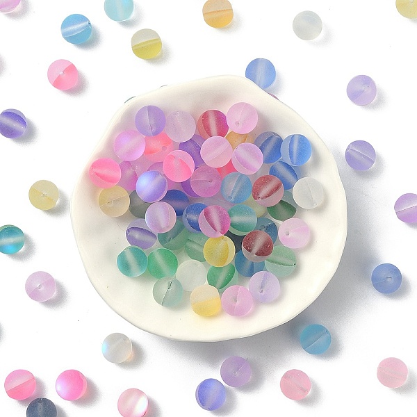 PandaHall Transparent Frosted Glass Beads, Round, Mixed Color, 8mm Glass Round Multicolor
PandaHall Transparent Frosted Glass Beads, Round, Mixed Color, 8mm Glass Round Multicolor