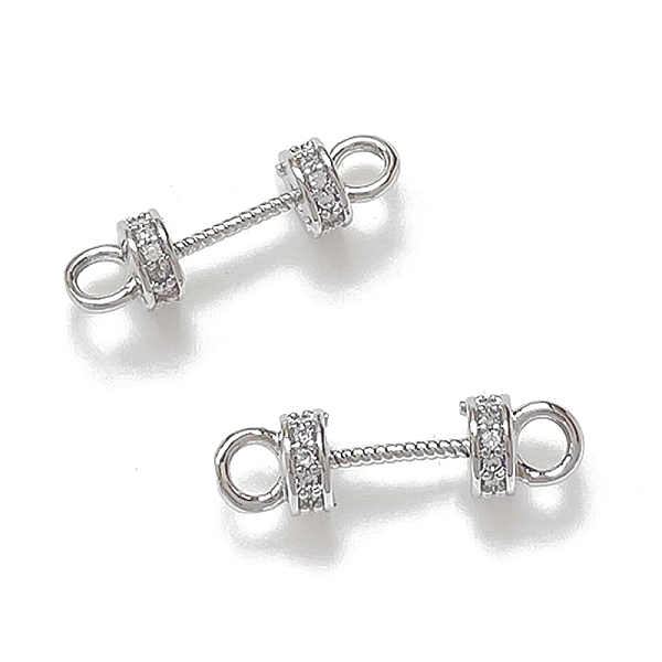 PandaHall Brass Micro Pave Clear Cubic Zirconia Connector Charms, Flat Round Links, Long-Lasting Plated, Platinum, 18x5mm, Hole: 2mm...
PandaHall Brass Micro Pave Clear Cubic Zirconia Connector Charms, Flat Round Links, Long-Lasting Plated, Platinum, 18x5mm, Hole: 2mm...