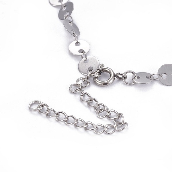 PandaHall 304 Stainless Steel Link Chain Necklaces, with Lobster Claw Clasps, Flat Round, Stainless Steel Color, 15.7 inch(40cm) 304...
PandaHall 304 Stainless Steel Link Chain Necklaces, with Lobster Claw Clasps, Flat Round, Stainless Steel Color, 15.7 inch(40cm) 304...
