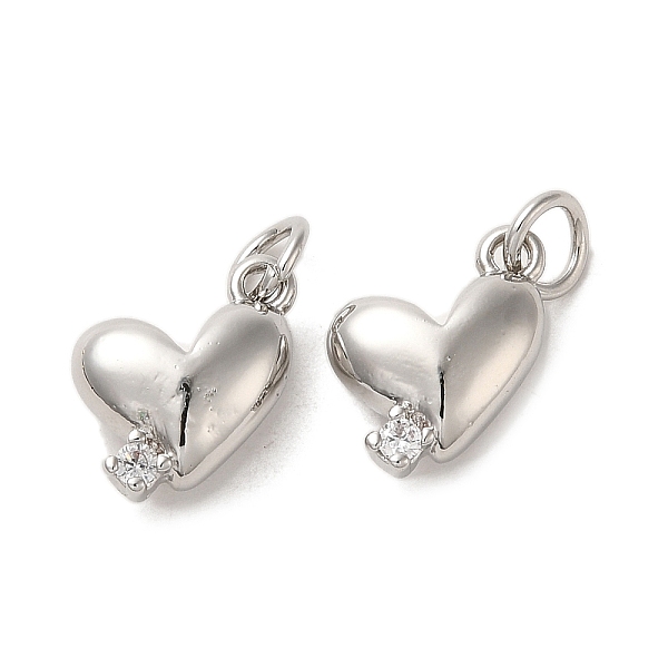 PandaHall Rack Plating Brass Micro Pave Clear Cubic Zirconia Charms, Lead Free & Cadmium Free, Long-Lasting Plated, Heart Charms, Platinum...
PandaHall Rack Plating Brass Micro Pave Clear Cubic Zirconia Charms, Lead Free & Cadmium Free, Long-Lasting Plated, Heart Charms, Platinum...