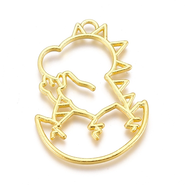 PandaHall Alloy Open Back Bezel Pendants, For DIY UV Resin, Epoxy Resin, Pressed Flower Jewelry, Dinosaur, Golden, 46x33x2mm, Hole: 3.5mm...
PandaHall Alloy Open Back Bezel Pendants, For DIY UV Resin, Epoxy Resin, Pressed Flower Jewelry, Dinosaur, Golden, 46x33x2mm, Hole: 3.5mm...
