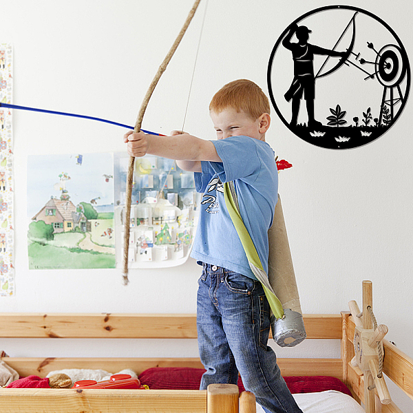 PandaHall Iron Wall Art Decorations, for Front Porch, Living Room, Kitchen, Electrophoresis Black, Archery, Sports Themed Pattern, 300x1mm...
PandaHall Iron Wall Art Decorations, for Front Porch, Living Room, Kitchen, Electrophoresis Black, Archery, Sports Themed Pattern, 300x1mm...
