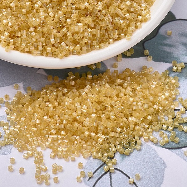 PandaHall MIYUKI Delica Beads, Cylinder, Japanese Seed Beads, 11/0, (DB1801) Dyed Light Apricot Silk Satin, 1.3x1.6mm, Hole: 0.8mm, about..., Gold
PandaHall MIYUKI Delica Beads, Cylinder, Japanese Seed Beads, 11/0, (DB1801) Dyed Light Apricot Silk Satin, 1.3x1.6mm, Hole: 0.8mm, about..., Gold