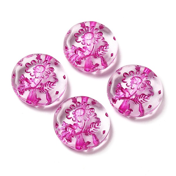 PandaHall Transparent Acrylic Beads, Flat Round with Flower, Camellia, 18x5.5mm, Hole: 1.6mm, about: 399pcs/500g Acrylic Round Pink
PandaHall Transparent Acrylic Beads, Flat Round with Flower, Camellia, 18x5.5mm, Hole: 1.6mm, about: 399pcs/500g Acrylic Round Pink