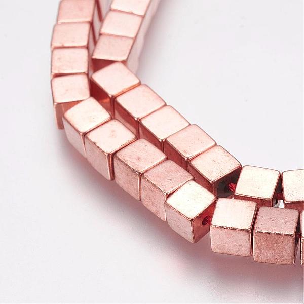 PandaHall Non-Magnetic Synthetic Hematite Bead Strands, Cube, Rose Gold Plated, 4x4x4mm, Hole: 1mm, about 94pcs/strand, 15.7 inch(40cm)...
PandaHall Non-Magnetic Synthetic Hematite Bead Strands, Cube, Rose Gold Plated, 4x4x4mm, Hole: 1mm, about 94pcs/strand, 15.7 inch(40cm)...