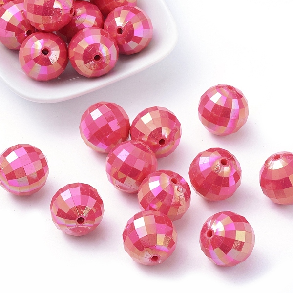 PandaHall Opaque Chunky Bubblegum Acrylic Beads, Faceted, Round, AB Color, Deep Pink, 20mm, Hole: 2mm, about 110pcs/500g Acrylic Round Pink
PandaHall Opaque Chunky Bubblegum Acrylic Beads, Faceted, Round, AB Color, Deep Pink, 20mm, Hole: 2mm, about 110pcs/500g Acrylic Round Pink
