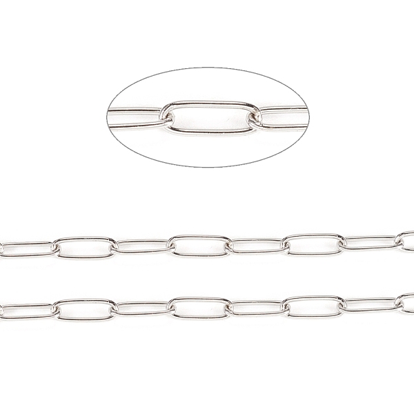 PandaHall 304 Stainless Steel Paperclip Chains, Soldered, with Spool, Stainless Steel Color, 10x3.5x0.8mm, about 32.8 Feet(10m)/roll 304...
PandaHall 304 Stainless Steel Paperclip Chains, Soldered, with Spool, Stainless Steel Color, 10x3.5x0.8mm, about 32.8 Feet(10m)/roll 304...