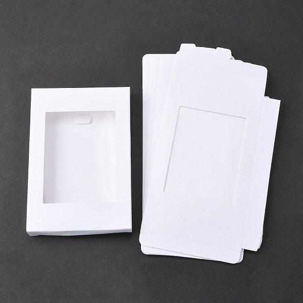 PandaHall Foldable Creative Kraft Paper Box, Wedding Favor Boxes, Favour Box, Paper Gift Box, with Clear Window, Rectangle, White, Box...
PandaHall Foldable Creative Kraft Paper Box, Wedding Favor Boxes, Favour Box, Paper Gift Box, with Clear Window, Rectangle, White, Box...