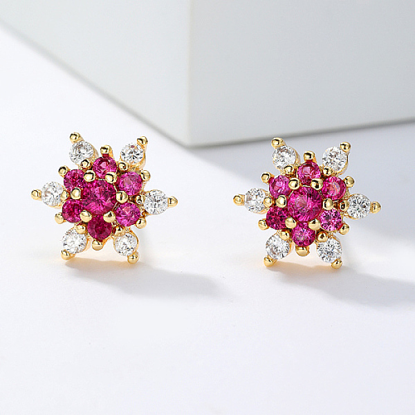PandaHall Brass Micro Pave Cubic Zirconia Stud Earrings for Women, Flower, Deep Pink, 10mm Cubic Zirconia Flower
PandaHall Brass Micro Pave Cubic Zirconia Stud Earrings for Women, Flower, Deep Pink, 10mm Cubic Zirconia Flower