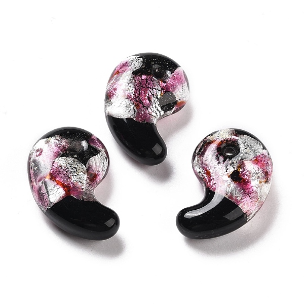 PandaHall Handmade Silver Foil Lampwork Beads, Magatama Shape, Pink, 31x20x11mm, Hole: 3mm Silver Foil Others Pink
PandaHall Handmade Silver Foil Lampwork Beads, Magatama Shape, Pink, 31x20x11mm, Hole: 3mm Silver Foil Others Pink