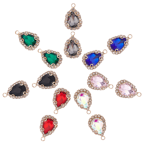 PandaHall SUPERFINDINGS 28Pcs 7 Colors Glass Pendants, with Brass Micro Pave Clear Cubic Zirconia Findings, Faceted, Teardrop, Light Gold..., Multicolor
PandaHall SUPERFINDINGS 28Pcs 7 Colors Glass Pendants, with Brass Micro Pave Clear Cubic Zirconia Findings, Faceted, Teardrop, Light Gold..., Multicolor