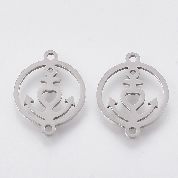 PandaHall 201 Stainless Steel Links connectors, Laser Cut Links, Flat Round with Anchor, Stainless Steel Color, 18x14x1mm, Hole: 1mm 201...
PandaHall 201 Stainless Steel Links connectors, Laser Cut Links, Flat Round with Anchor, Stainless Steel Color, 18x14x1mm, Hole: 1mm 201...