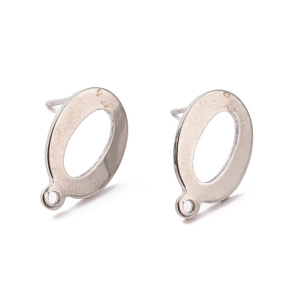 PandaHall 201 Stainless Steel Stud Earring Findings, with Horizontal Loop and 316 Stainless Steel Pin, Oval, Stainless Steel Color, 14x9mm...
PandaHall 201 Stainless Steel Stud Earring Findings, with Horizontal Loop and 316 Stainless Steel Pin, Oval, Stainless Steel Color, 14x9mm...