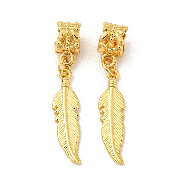 PandaHall Tibetan Style Alloy Pendants, Feather, Golden, 38mm, Hole: 5.5mm Alloy Feather
PandaHall Tibetan Style Alloy Pendants, Feather, Golden, 38mm, Hole: 5.5mm Alloy Feather