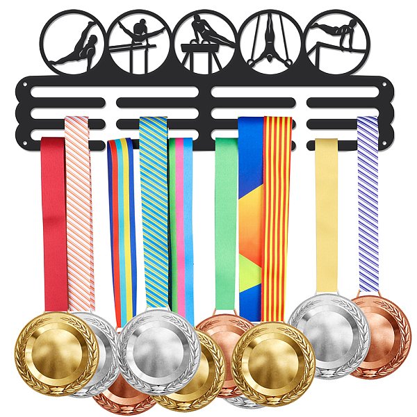 PandaHall Iron Medal Hanger Holder Display Wall Rack, 3-Line, with Screws, Male Gymnastics, Sports, 150x400mm Iron Sports Black
PandaHall Iron Medal Hanger Holder Display Wall Rack, 3-Line, with Screws, Male Gymnastics, Sports, 150x400mm Iron Sports Black