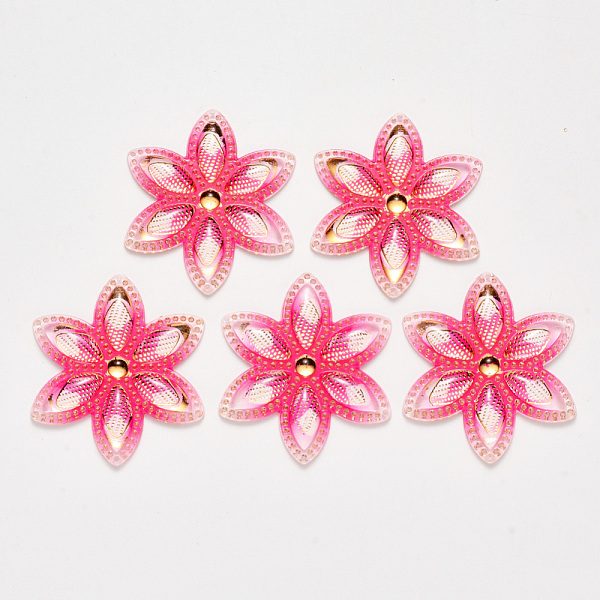 PandaHall Transparent Acrylic Links connectors, with Plated Bottom, Flower, Camellia, 46x40.5x4mm, Hole: 1mm Acrylic Flower Pink
PandaHall Transparent Acrylic Links connectors, with Plated Bottom, Flower, Camellia, 46x40.5x4mm, Hole: 1mm Acrylic Flower Pink