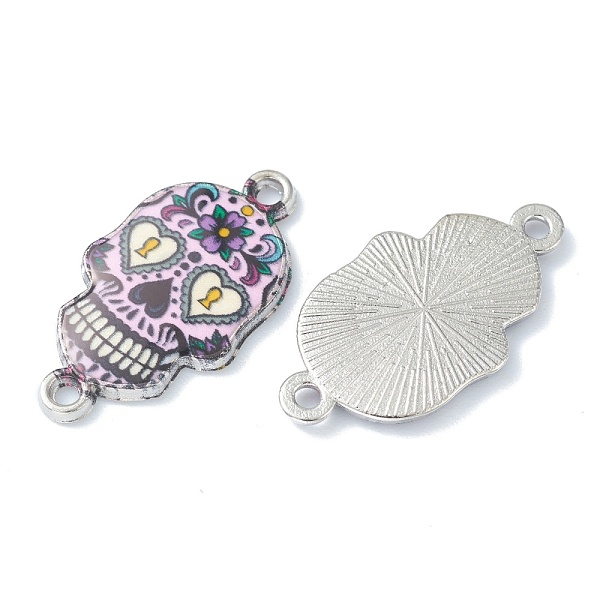 PandaHall Alloy Enamel Links Connectors, Sugar Skull, for Mexico Holiday Day of the Dead, Platinum, Pearl Pink, 25.5x13.5x2.5mm, Hole: 1.6mm...
PandaHall Alloy Enamel Links Connectors, Sugar Skull, for Mexico Holiday Day of the Dead, Platinum, Pearl Pink, 25.5x13.5x2.5mm, Hole: 1.6mm...