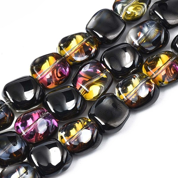 PandaHall Electroplate Glass Beads Strand, Half Plated, Polygon, Black Plated, 10.5x11~12x5~6mm, Hole: 1mm, about 60~61pcs/strand, 24.41...
PandaHall Electroplate Glass Beads Strand, Half Plated, Polygon, Black Plated, 10.5x11~12x5~6mm, Hole: 1mm, about 60~61pcs/strand, 24.41...