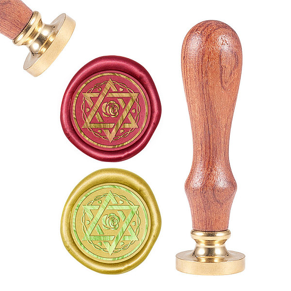 PandaHall DIY Scrapbook, Brass Wax Seal Stamp and Wood Handle Sets, Hexagram, Golden, 8.9x2.5cm, Stamps: 25x14.5mm Brass
PandaHall DIY Scrapbook, Brass Wax Seal Stamp and Wood Handle Sets, Hexagram, Golden, 8.9x2.5cm, Stamps: 25x14.5mm Brass
