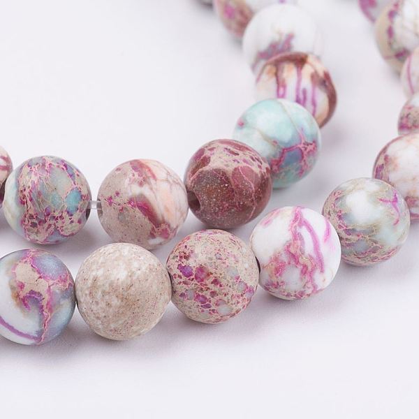 PandaHall Natural Imperial Jasper Beads Strands, Dyed, Round, Plum, 8.5mm, Hole: 1mm, about 48pcs/strand, 15.35 inch(39cm) Imperial Jasper..., Purple
PandaHall Natural Imperial Jasper Beads Strands, Dyed, Round, Plum, 8.5mm, Hole: 1mm, about 48pcs/strand, 15.35 inch(39cm) Imperial Jasper..., Purple
