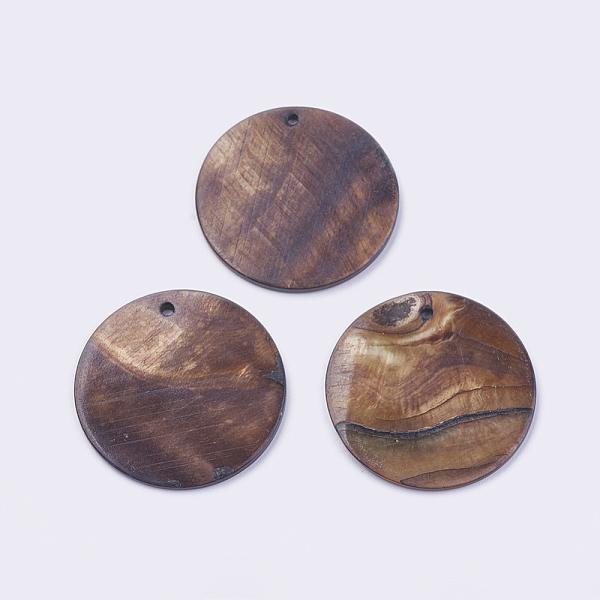 PandaHall Shell Pendants, Dyed, Flat Round, Saddle Brown, 30x2mm, Hole: 1.4mm Shell Flat Round Brown
PandaHall Shell Pendants, Dyed, Flat Round, Saddle Brown, 30x2mm, Hole: 1.4mm Shell Flat Round Brown