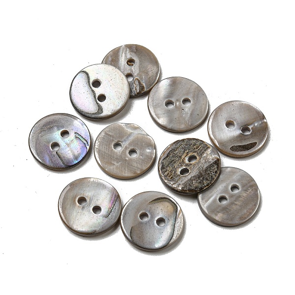 PandaHall Freshwater Shell Buttons, 2-Hole, Flat Round, Gray, 15x1~2mm, Hole: 1.5~2mm Shell Flat Round Gray
PandaHall Freshwater Shell Buttons, 2-Hole, Flat Round, Gray, 15x1~2mm, Hole: 1.5~2mm Shell Flat Round Gray