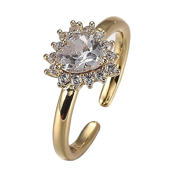 PandaHall Brass Micro Pave Clear Cubic Zirconia Cuff Rings, Open Rings, Cadmium Free & Lead Free, Heart, Golden, US Size 5 1/2(16.1mm)...
PandaHall Brass Micro Pave Clear Cubic Zirconia Cuff Rings, Open Rings, Cadmium Free & Lead Free, Heart, Golden, US Size 5 1/2(16.1mm)...
