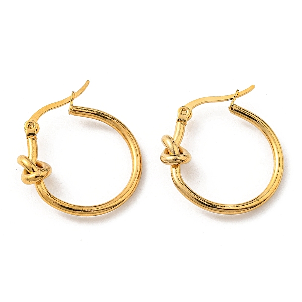 PandaHall Vacuum Plating 304 Stainless Steel Knot Hoop Earrings, Golden, 24.5x23.5mm 304 Stainless Steel
PandaHall Vacuum Plating 304 Stainless Steel Knot Hoop Earrings, Golden, 24.5x23.5mm 304 Stainless Steel