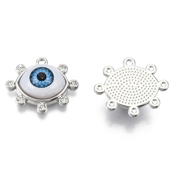 PandaHall Rack Plating Alloy Enamel Pendants, with Crystal Rhinestone, Cadmium Free & Nickel Free & Lead Free, Evil Eye, Platinum..., White
PandaHall Rack Plating Alloy Enamel Pendants, with Crystal Rhinestone, Cadmium Free & Nickel Free & Lead Free, Evil Eye, Platinum..., White
