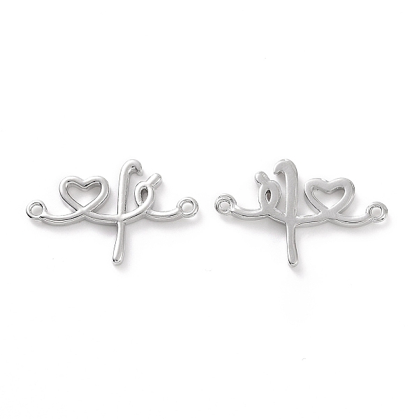 PandaHall Rack Plating Brass Connector Charms, Long-Lasting Plated, Cadmium Free & Lead Free, Heart Links, Platinum, 15x23.5x2mm, Hole...
PandaHall Rack Plating Brass Connector Charms, Long-Lasting Plated, Cadmium Free & Lead Free, Heart Links, Platinum, 15x23.5x2mm, Hole...