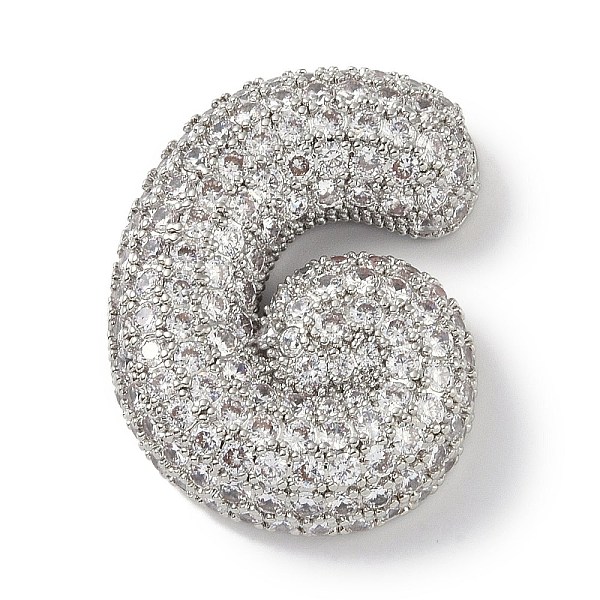 PandaHall Rack Plating Brass Micro Pave Clear Cubic Zirconia Pendants, Long-Lasting Plated, Platium, Letter G, 30x23.5x7mm, Hole: 4x2.5mm..., Silver
PandaHall Rack Plating Brass Micro Pave Clear Cubic Zirconia Pendants, Long-Lasting Plated, Platium, Letter G, 30x23.5x7mm, Hole: 4x2.5mm..., Silver