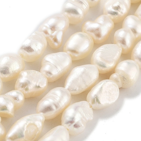 PandaHall Natural Cultured Freshwater Pearl Beads Strands, Two Sides Polished, Grade 2A, Snow, 5~6mm, Hole: 0.5mm, about 27pcs/strand, 6.89..., White
PandaHall Natural Cultured Freshwater Pearl Beads Strands, Two Sides Polished, Grade 2A, Snow, 5~6mm, Hole: 0.5mm, about 27pcs/strand, 6.89..., White