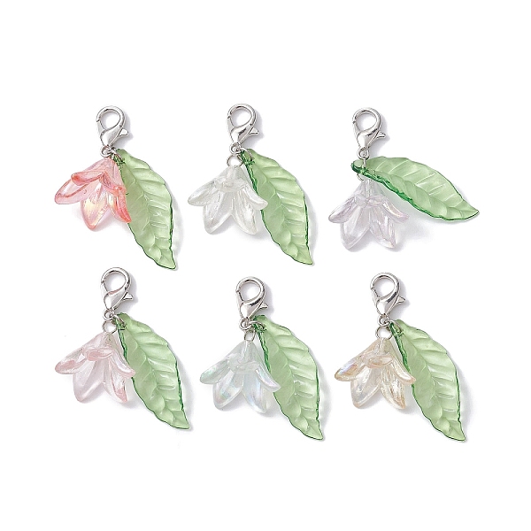PandaHall 6Pcs Flower & Leaf Acrylic Pendant Decorations, with Alloy Lobster Claw Clasps, Flower, Mixed Color, 39mm Acrylic Flower..., Multicolor
PandaHall 6Pcs Flower & Leaf Acrylic Pendant Decorations, with Alloy Lobster Claw Clasps, Flower, Mixed Color, 39mm Acrylic Flower..., Multicolor