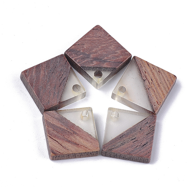 PandaHall Resin & Walnut Wood Pendants, Rhombus, Clear, 16.5~17.5x17~18x3~4mm, Hole: 1.8mm, Side Length: 12~13mm Resin+Wood Rhombus Clear
PandaHall Resin & Walnut Wood Pendants, Rhombus, Clear, 16.5~17.5x17~18x3~4mm, Hole: 1.8mm, Side Length: 12~13mm Resin+Wood Rhombus Clear