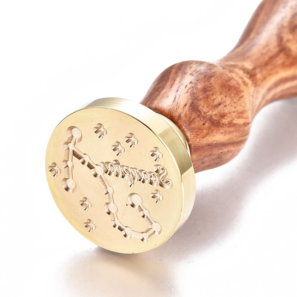 PandaHall Brass Wax Seal Stamp, with Wooden Handle, for Post Decoration, DIY Card Making, Scorpio, 90x26mm, Hole: 7mm Brass Scorpio
PandaHall Brass Wax Seal Stamp, with Wooden Handle, for Post Decoration, DIY Card Making, Scorpio, 90x26mm, Hole: 7mm Brass Scorpio
