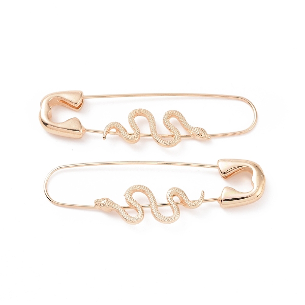 PandaHall Alloy Safety Pin with Snake Hoop Earrings for Women, Light Gold, 50x14x3mm, Pin: 0.6mm Alloy Snake
PandaHall Alloy Safety Pin with Snake Hoop Earrings for Women, Light Gold, 50x14x3mm, Pin: 0.6mm Alloy Snake
