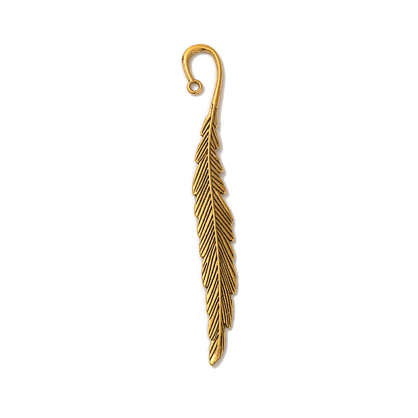PandaHall Tibetan Style Bookmarks, Leaf, Cadmium Free & Nickel Free & Lead Free, Antique Golden, 117x13x4mm, Hole: 2mm Alloy
PandaHall Tibetan Style Bookmarks, Leaf, Cadmium Free & Nickel Free & Lead Free, Antique Golden, 117x13x4mm, Hole: 2mm Alloy