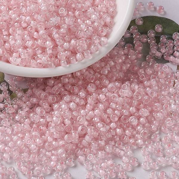 PandaHall MIYUKI Round Rocailles Beads, Japanese Seed Beads, 8/0, (RR203) Pink Lined Crystal, 3mm, Hole: 1mm, about 422~455pcs/10g Glass...
PandaHall MIYUKI Round Rocailles Beads, Japanese Seed Beads, 8/0, (RR203) Pink Lined Crystal, 3mm, Hole: 1mm, about 422~455pcs/10g Glass...