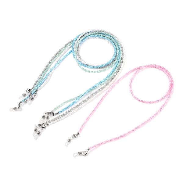 PandaHall Eyeglasses Chains, Neck Strap for Eyeglasses, with Ceylon Glass Seed Beads, 304 Stainless Steel Lobster Claw Clasps, Brass Beads..., Multicolor
PandaHall Eyeglasses Chains, Neck Strap for Eyeglasses, with Ceylon Glass Seed Beads, 304 Stainless Steel Lobster Claw Clasps, Brass Beads..., Multicolor