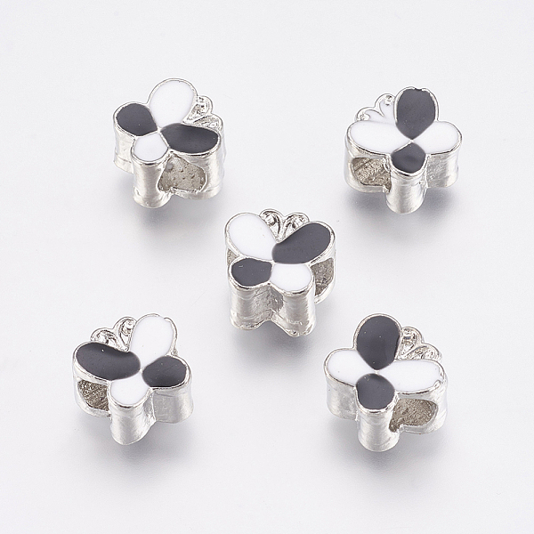 PandaHall Alloy European Beads, Large Hole Beads, with Enamel, Butterfly, Platinum, Black, 11x12x8mm, Hole: 5mm Alloy+Enamel Butterfly Black
PandaHall Alloy European Beads, Large Hole Beads, with Enamel, Butterfly, Platinum, Black, 11x12x8mm, Hole: 5mm Alloy+Enamel Butterfly Black