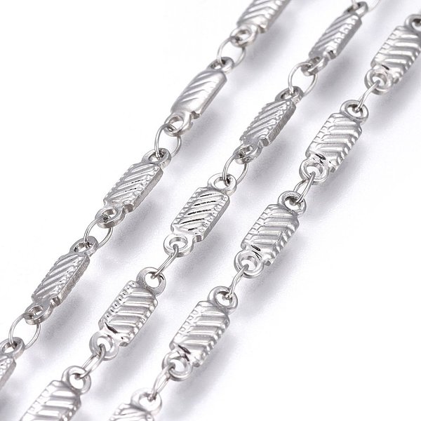 PandaHall 304 Stainless Steel Link Chains, Soldered, Rectangle, Stainless Steel Color, 10x3x1.5mm 304 Stainless Steel
PandaHall 304 Stainless Steel Link Chains, Soldered, Rectangle, Stainless Steel Color, 10x3x1.5mm 304 Stainless Steel