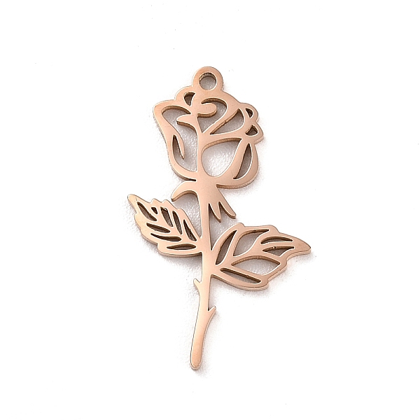 PandaHall Ion Plating(IP) 304 Stainless Steel Pendants, Laser Cut, Rose Charm, Rose Gold, 27x16.5x1.5mm, Hole: 1.4mm 304 Stainless Steel...
PandaHall Ion Plating(IP) 304 Stainless Steel Pendants, Laser Cut, Rose Charm, Rose Gold, 27x16.5x1.5mm, Hole: 1.4mm 304 Stainless Steel...
