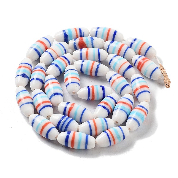PandaHall Handmade Nepalese Lampwork Beads, Oval, Light Sky Blue, 22~22.5x9.5~10mm, Hole: 1.6mm, about 30pcs/strand, 25.87''(65.7cm)...
PandaHall Handmade Nepalese Lampwork Beads, Oval, Light Sky Blue, 22~22.5x9.5~10mm, Hole: 1.6mm, about 30pcs/strand, 25.87''(65.7cm)...
