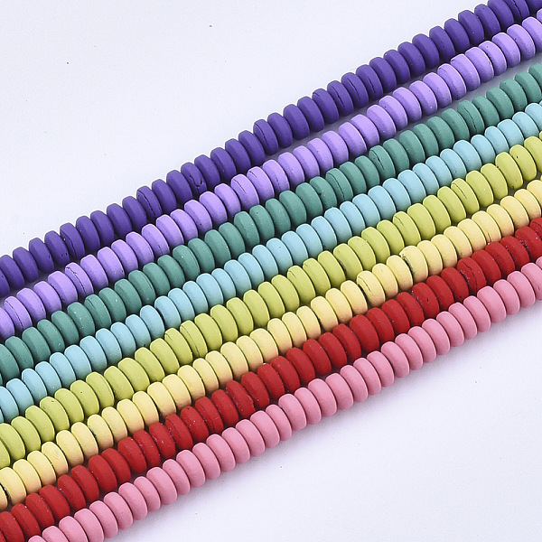 PandaHall Spray Painted Non-magnetic Synthetic Hematite Beads Strands, Flat Round, Mixed Color, 4x2mm, Hole: 0.7mm, about 194pcs/strand..., Multicolor
PandaHall Spray Painted Non-magnetic Synthetic Hematite Beads Strands, Flat Round, Mixed Color, 4x2mm, Hole: 0.7mm, about 194pcs/strand..., Multicolor