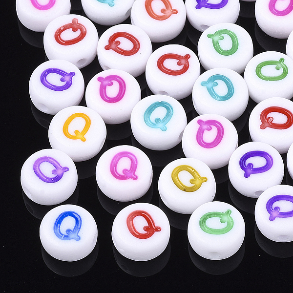 PandaHall Initial Acrylic Beads, Horizontal Hole, Flat Round, Mixed Color, Mixed Color, 7x4mm, Hole: 1.2mm, about 370pcs/50g, about..., Multicolor
PandaHall Initial Acrylic Beads, Horizontal Hole, Flat Round, Mixed Color, Mixed Color, 7x4mm, Hole: 1.2mm, about 370pcs/50g, about..., Multicolor